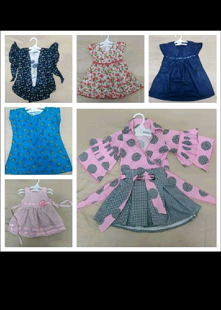 Combo Of 6 Baby Girl Dress 🎉Grab Fast🎉