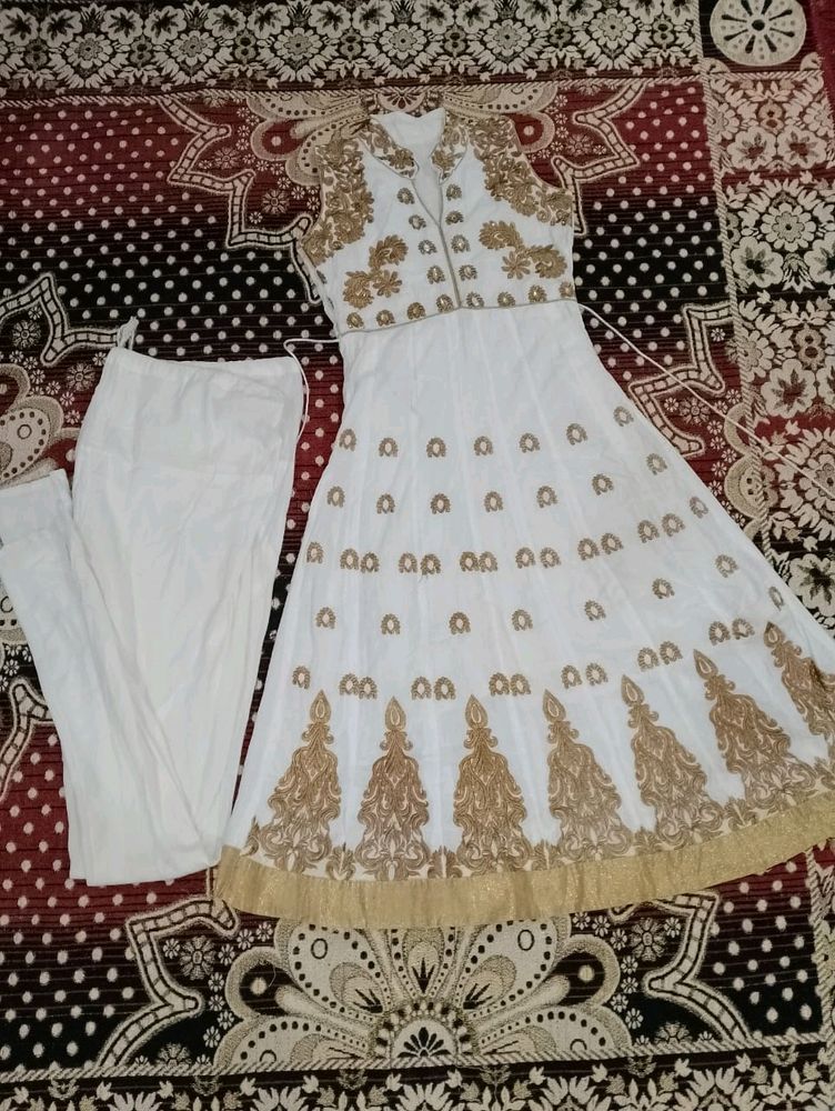 Kurta And Pant Set White Colour