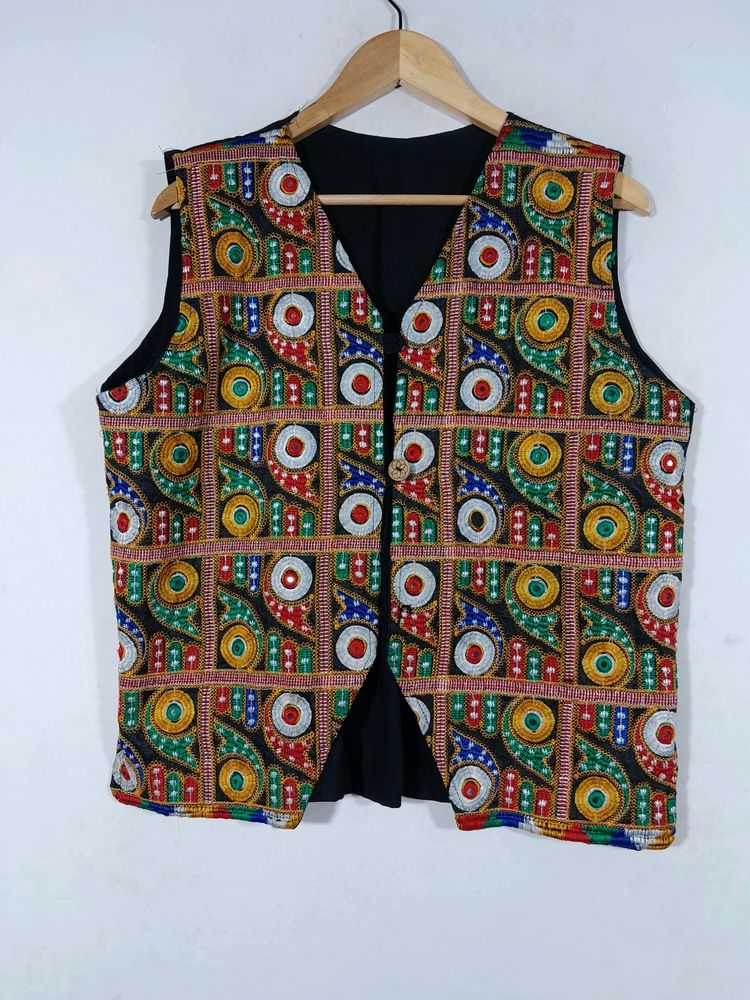 Multicolor Embroidered Overcoat (Women's)