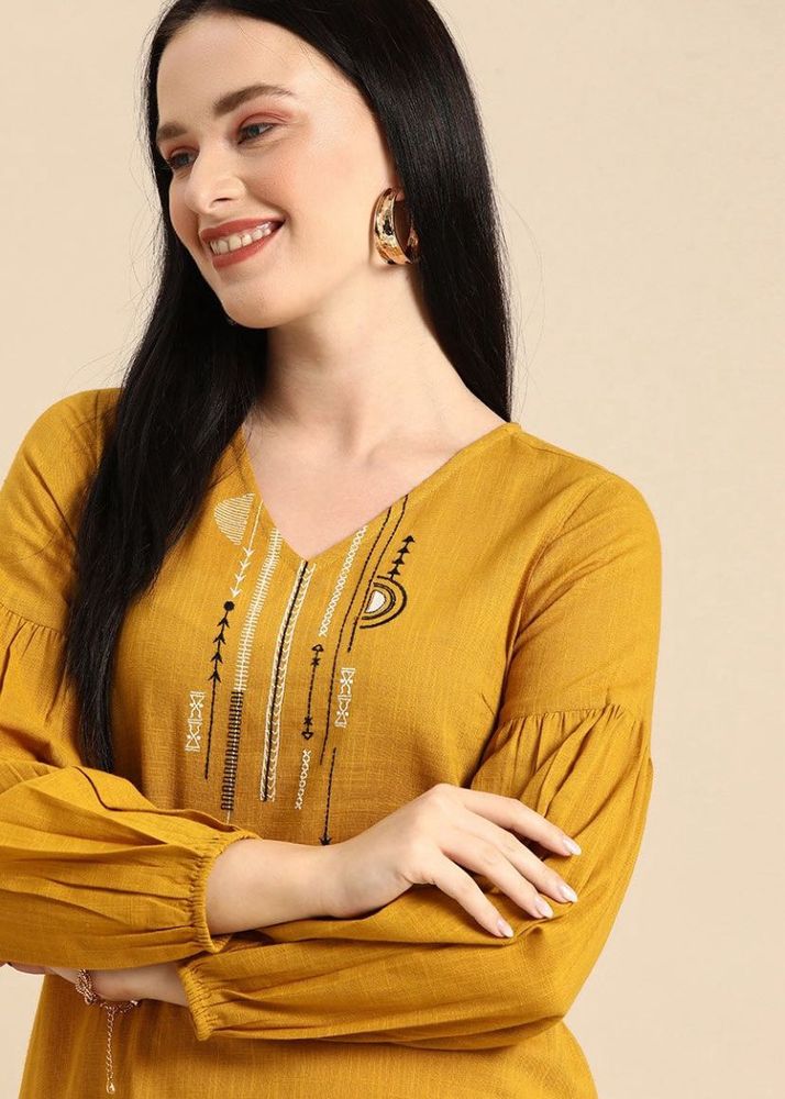 Beautiful Designed Sleeves Kurta