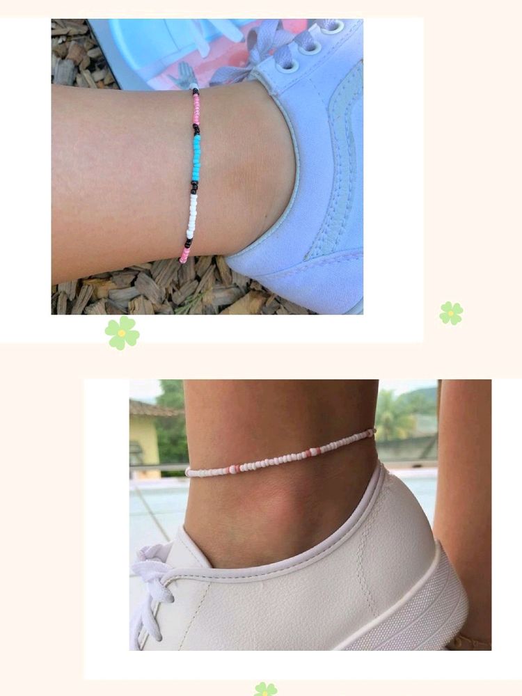 2 Aesthetic Anklets 🌸💌