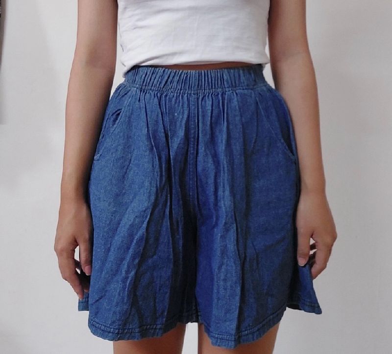 Blue Denim Shorts