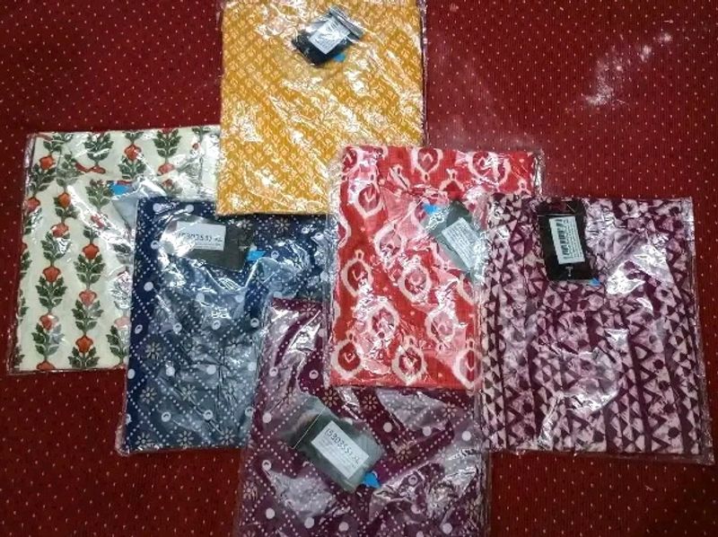 COMBO OF 6 KURTIS (Only Kurti No Pant And Dupatta)