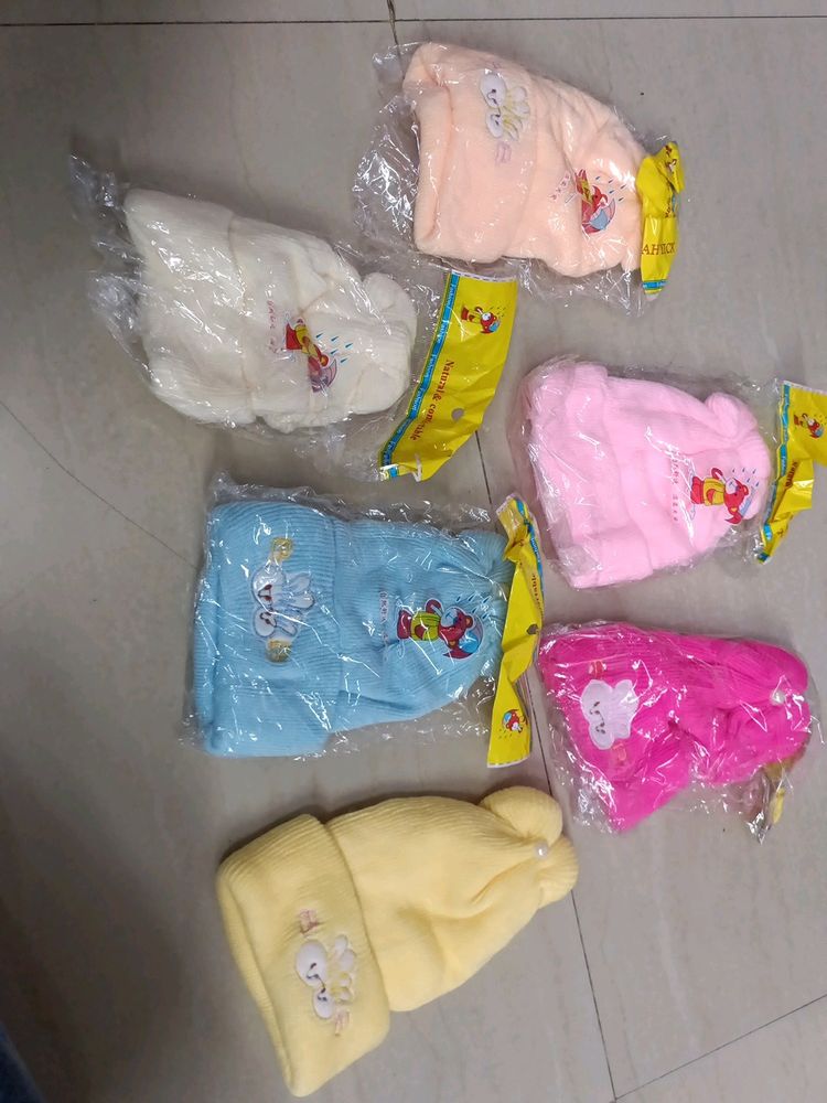 5 Pcs Kids Cap Woolen