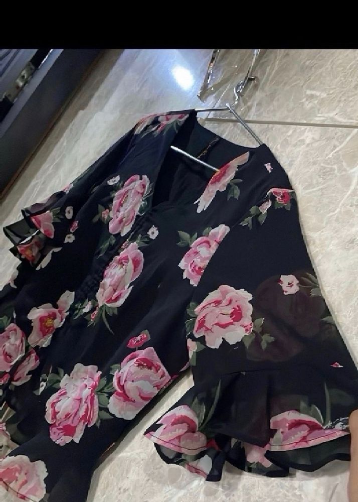 Flower Print Top