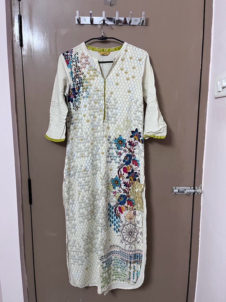 Cream Kurta