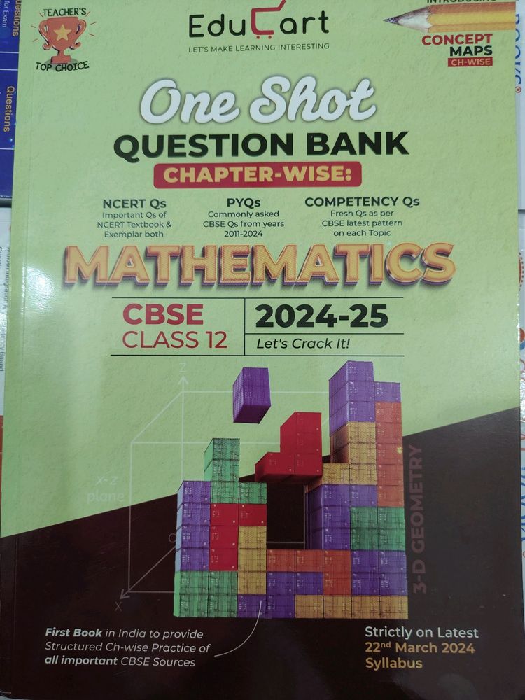 Educart Maths Cbse Question Bank 2024-25