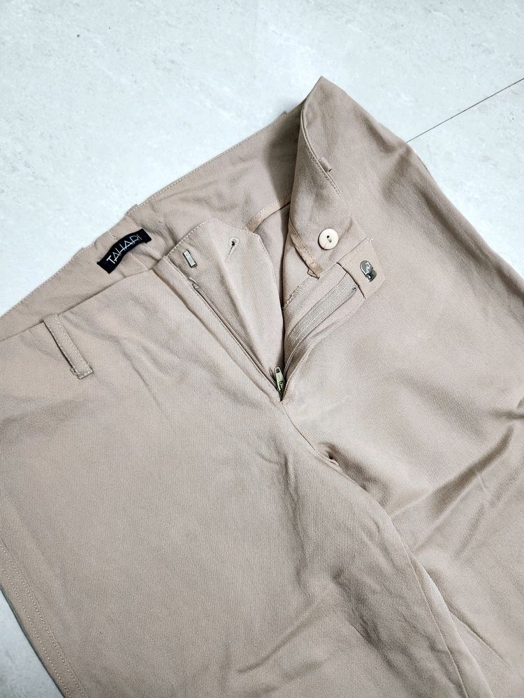 Beige Formal Pants