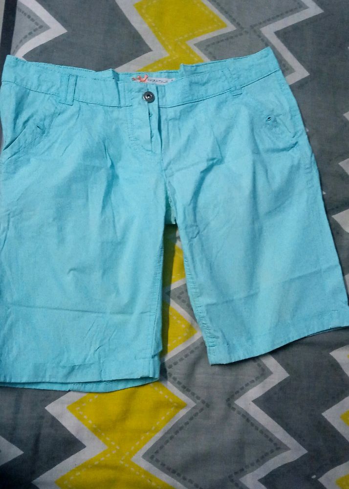 PIAZZA ITALIA cyan Coloured shorts|| For Beach