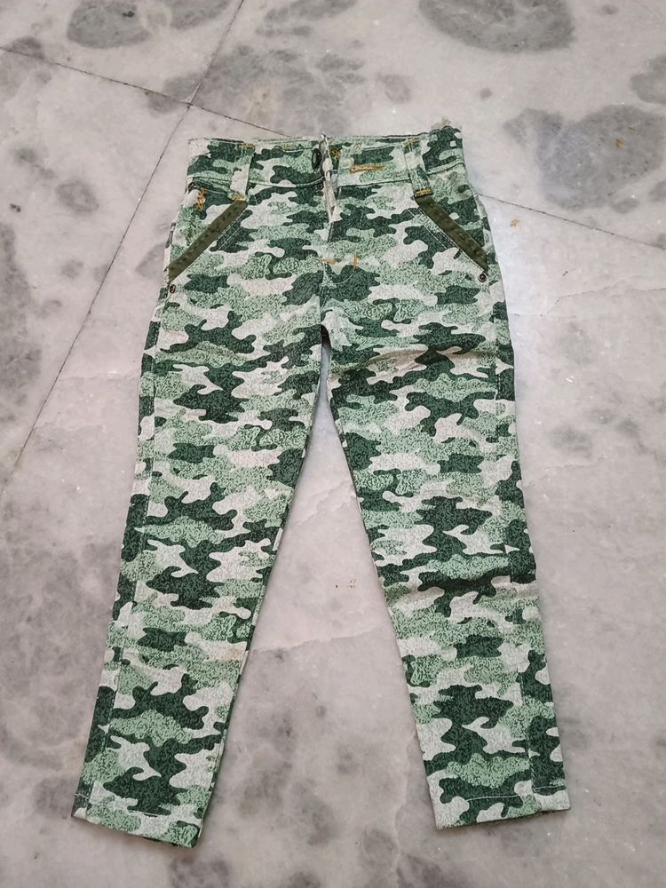 Army Print Pant