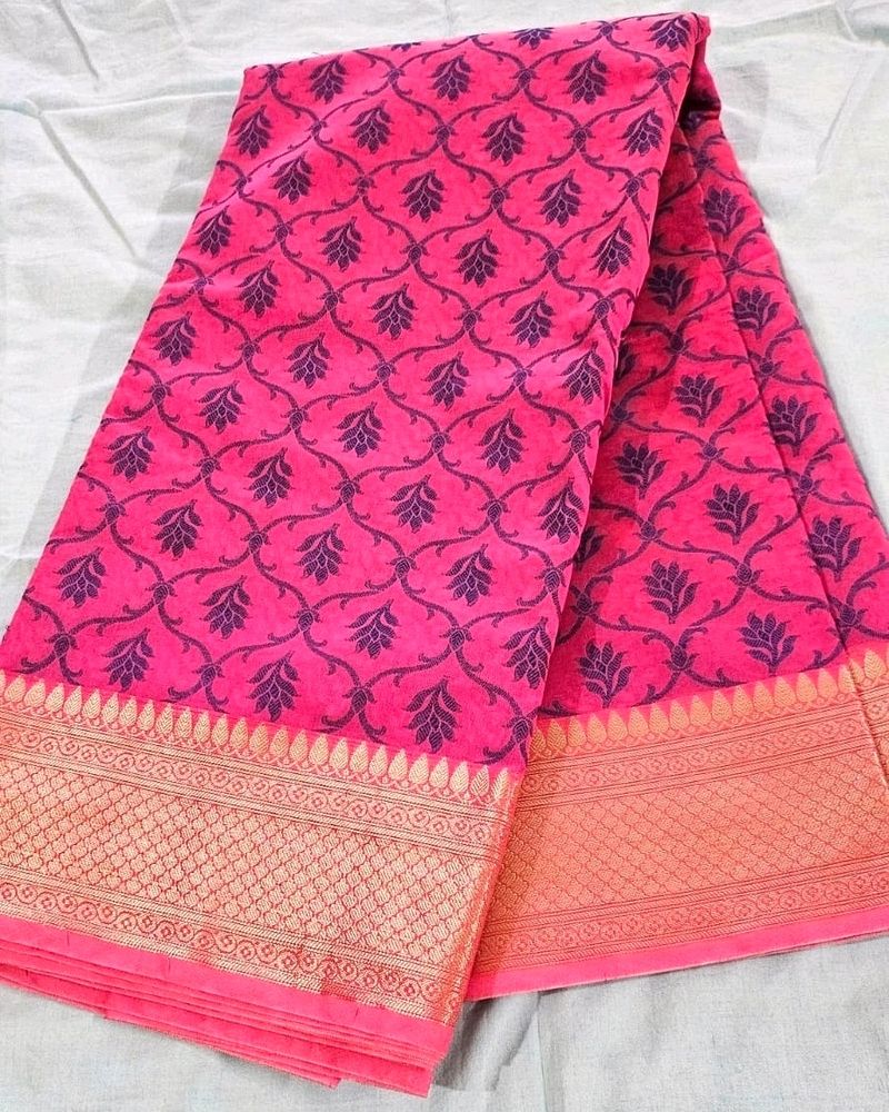 pure cotton silk sari