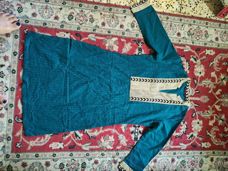 Straight Fit Cotton Kurta New34 Chest