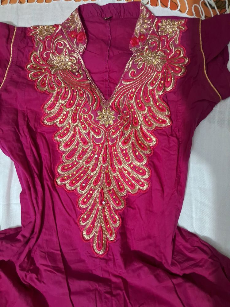 Pink Anarkali Dress