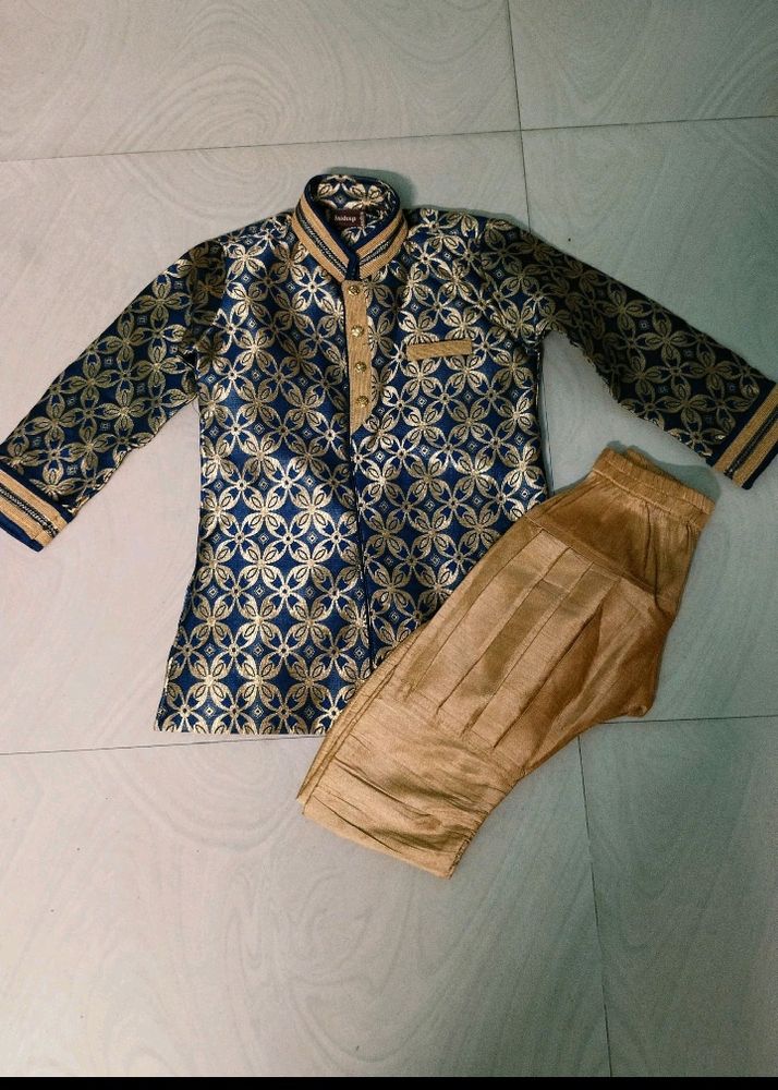 Banarasi Silk Boys Dhoti Suit Wear