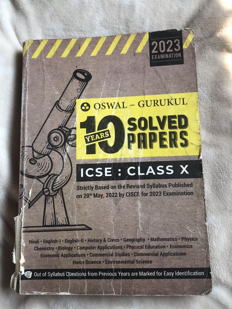 LOW PRICE!!!OSWAL 10 Years Solved Paper (2022-2023