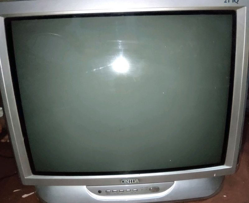 Onida 21IQ Old Colour TV Working Condition