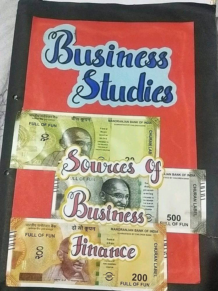 Source Of Business Finance Accountancy Project