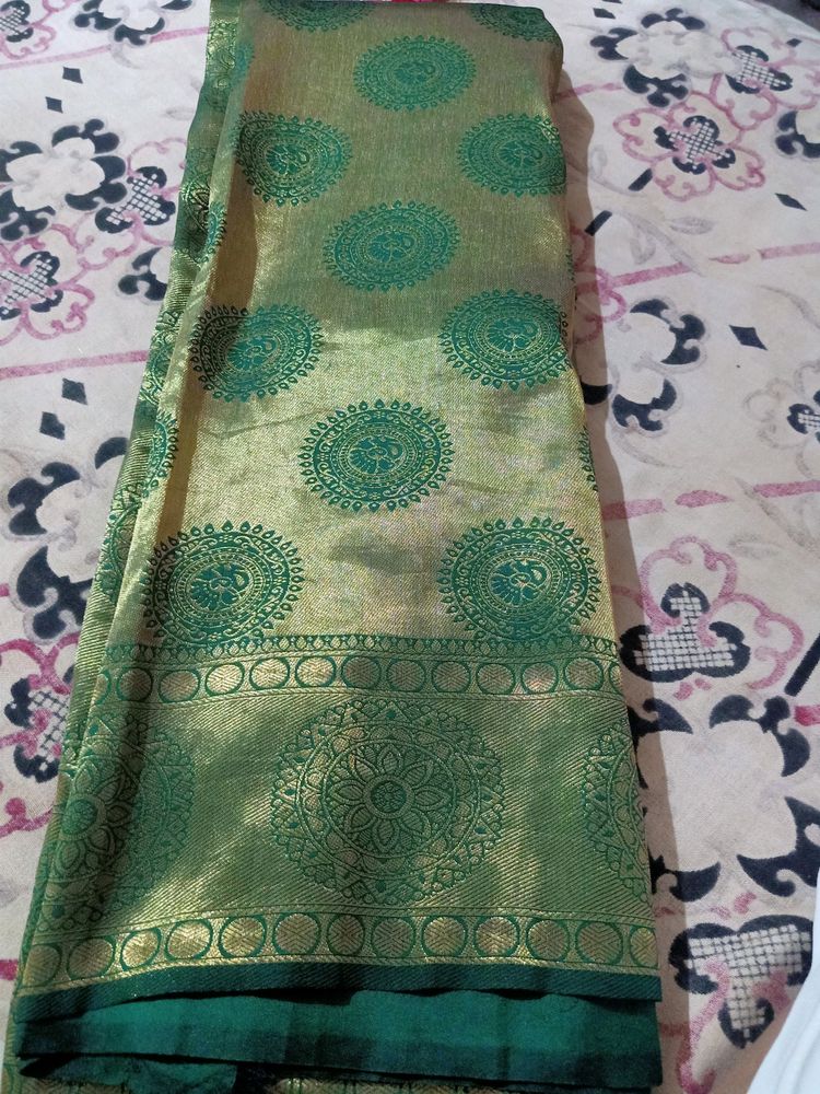 Semisilk Kanjiwaram Silk Sari