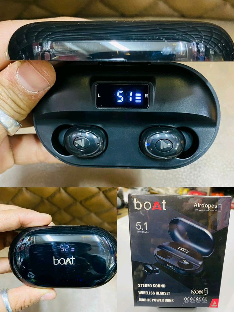 Earbuds T2 With Display Case And High Bass(new Sea