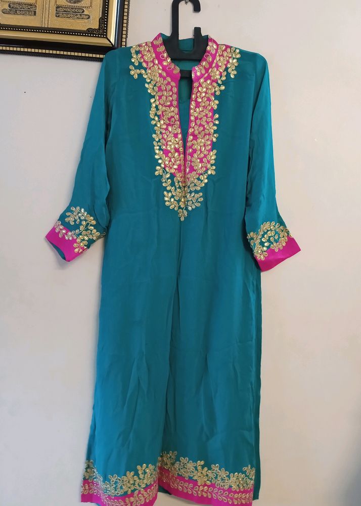 Kurta Set  4 Piece Kameez Inner Plazo And dupatta