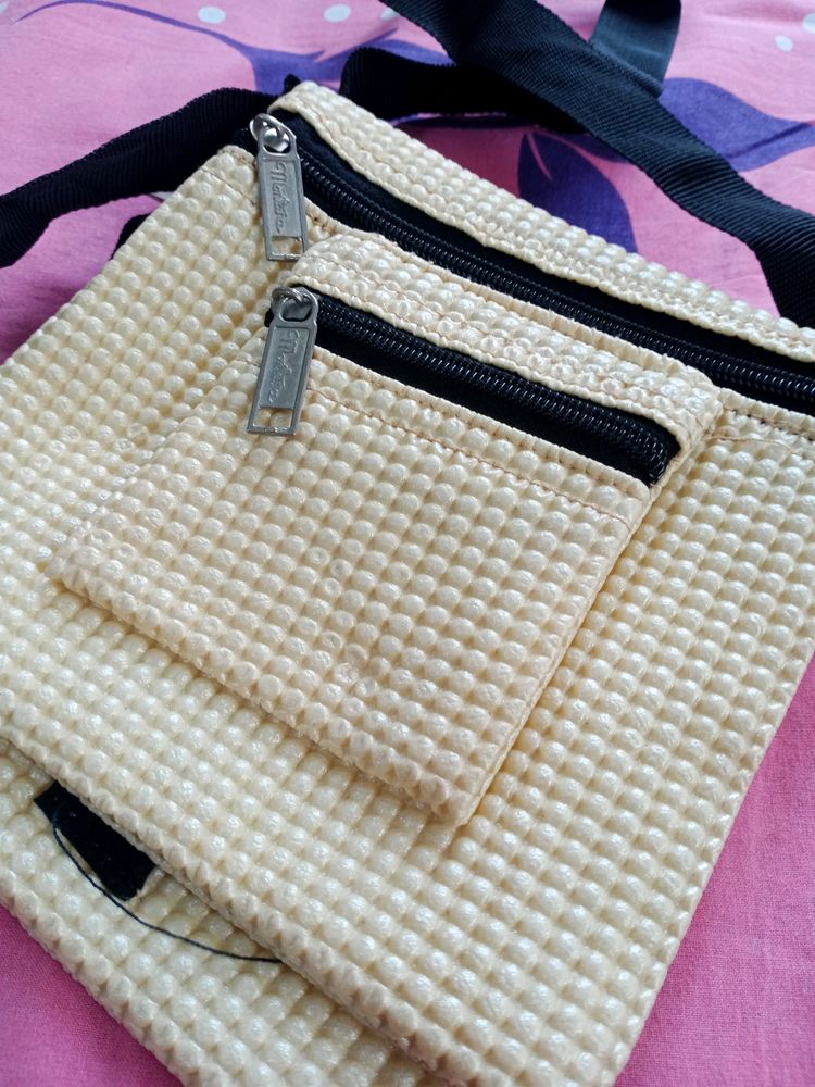 Cream Sling Bag