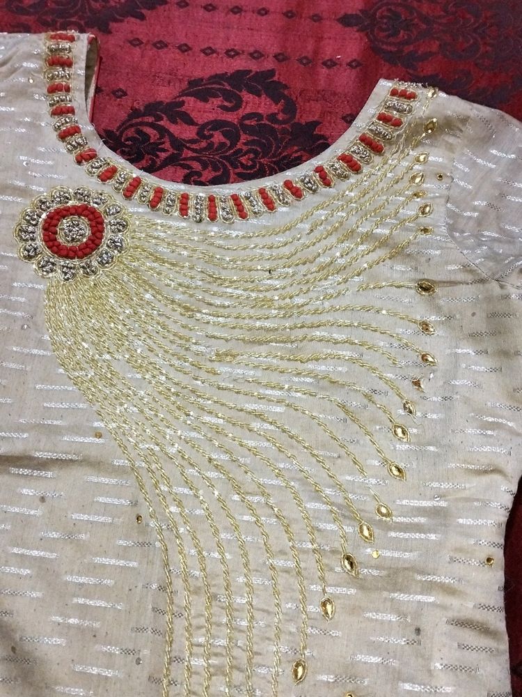 Gold Kurta Set With Pant...❤️