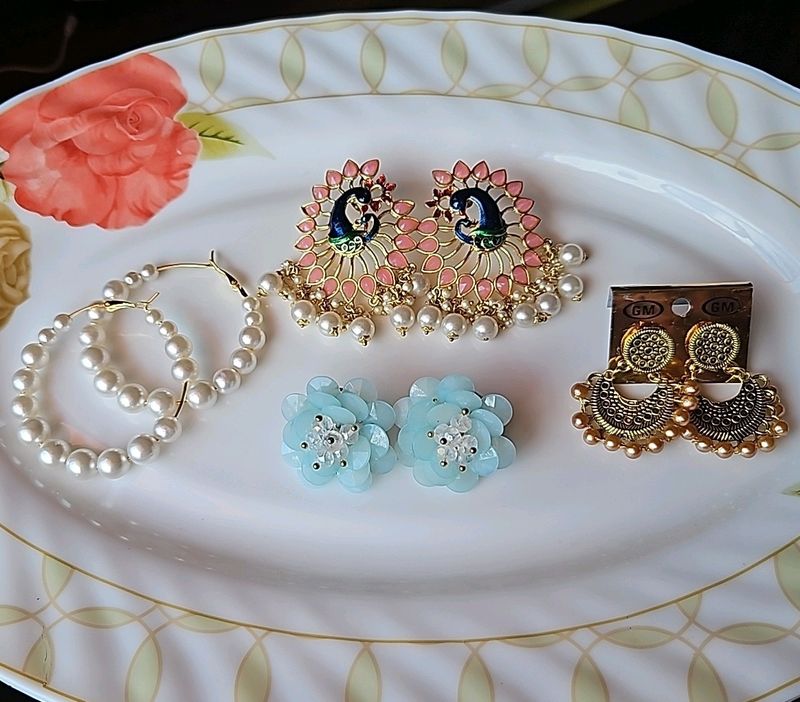 Combo Of Earrings 4pair