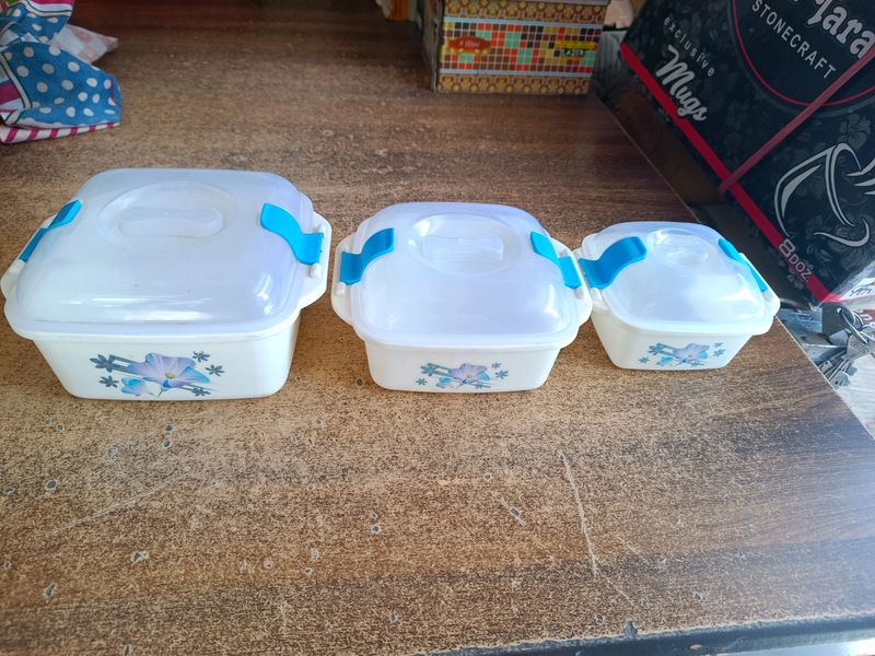 3 Pcs Container Large- Medium- Small💯New Boxes