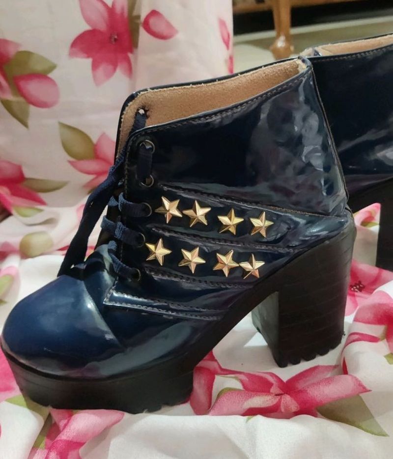 Stylish Navy Blue Boots