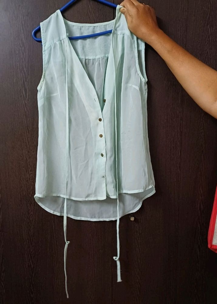 Sleeveless Shirt Top For 110 Coins Only. S Size