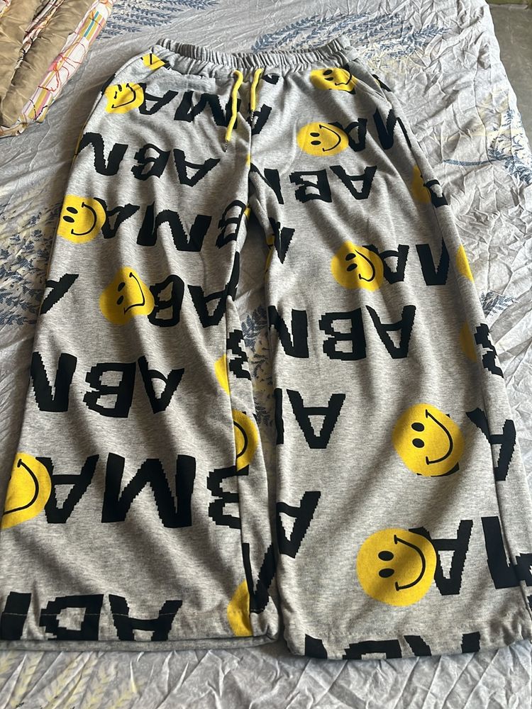 Smiley Print Trouser