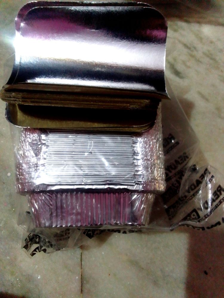 Aluminium Silver Foil Container 750 ml Pack 60