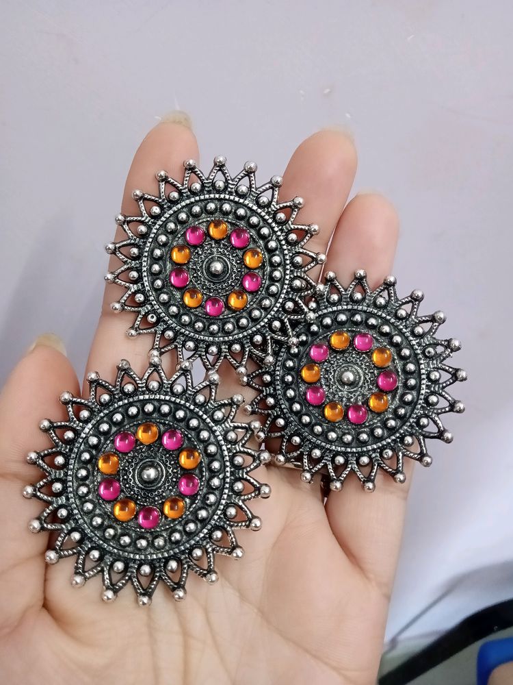 COMBO EARRINGS AND RING