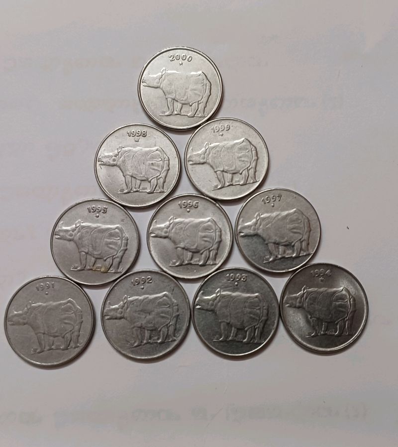 25 Paise Coins 10 Pieces