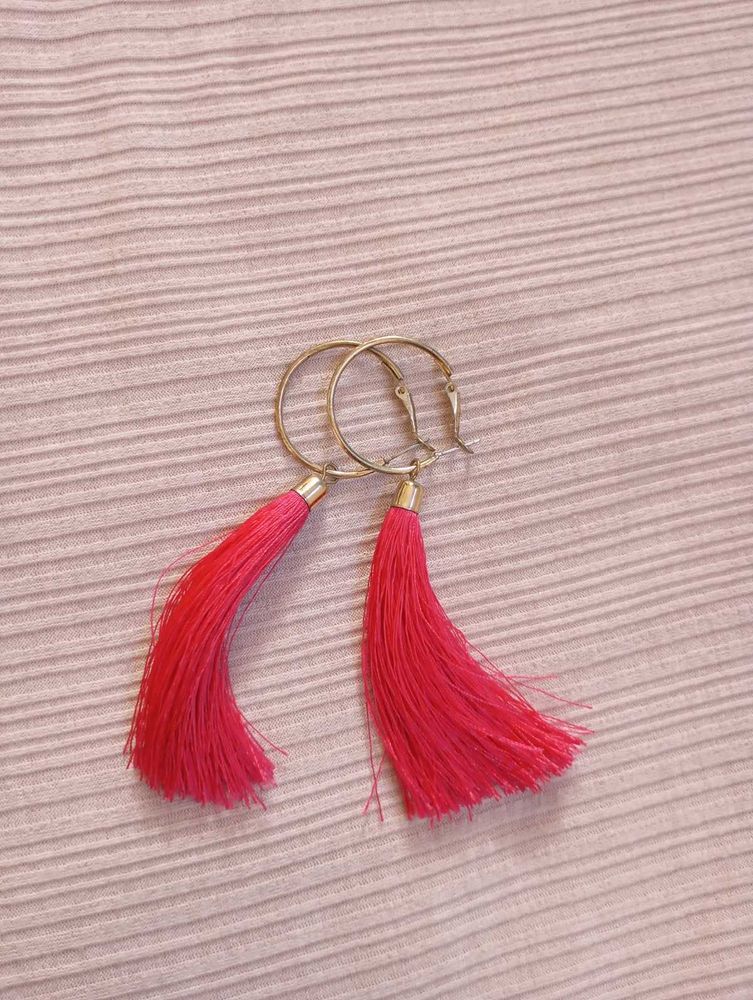 Accessorize Pink And Gold Earrings