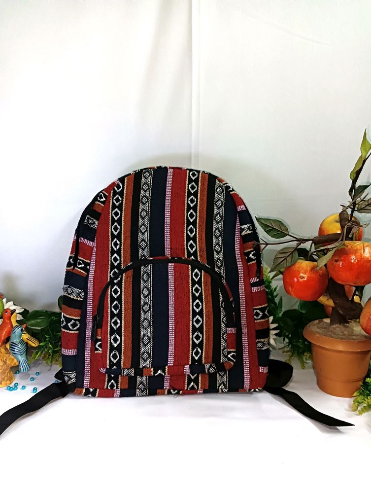 Backpack Hand-crafted By Natural Fabric