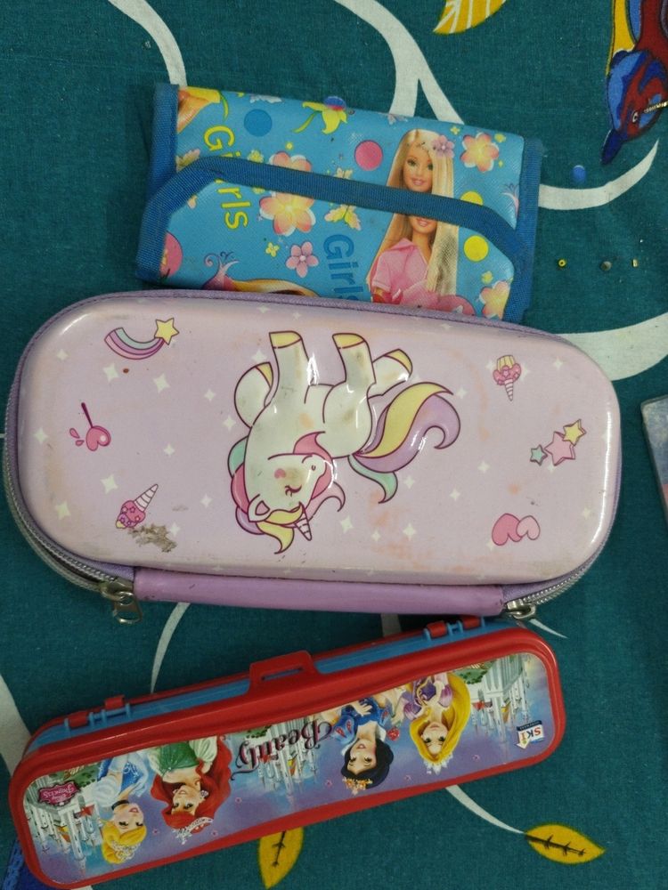 2pencil Box And One Purse