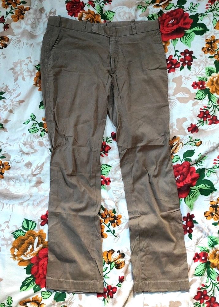 Light Brown Stitched Pant | Size 32