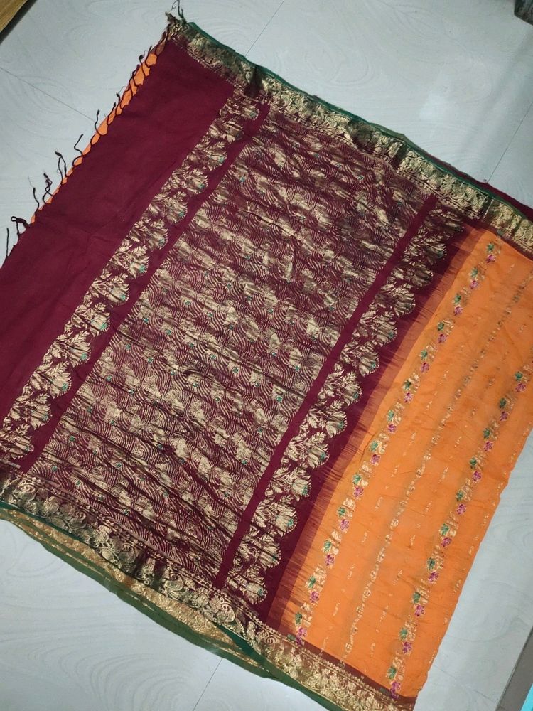 Cotton Pure Gadwal Saree