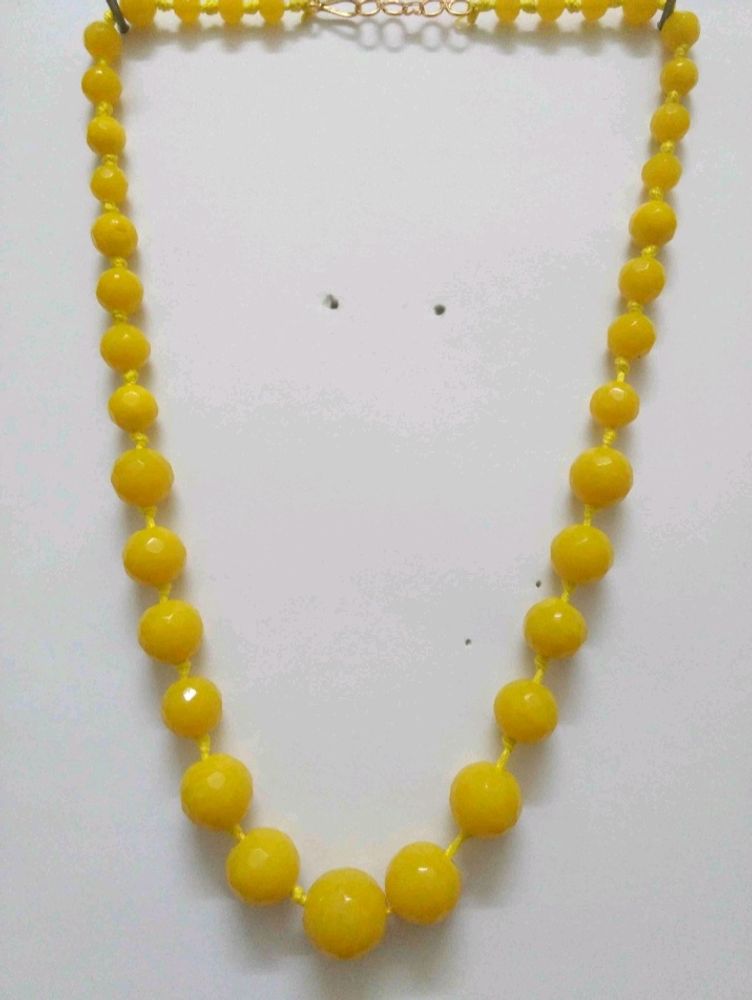 Yellow Pearl Necklace