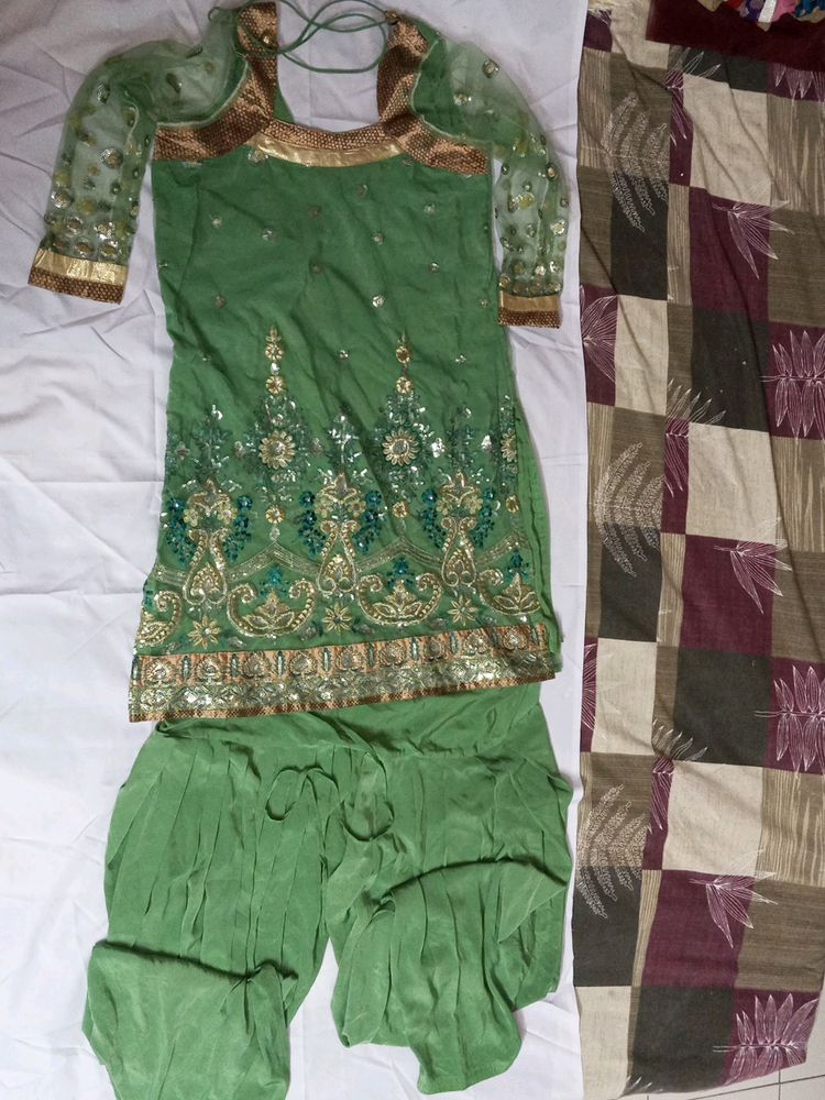 Green Salwar Kurti For Girls And Ladies