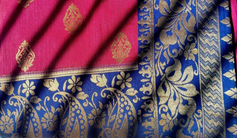 Chanderi Cotton Saree With Multi Colour