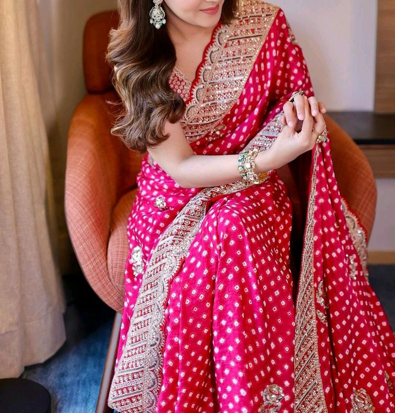 Rose Pink Saree