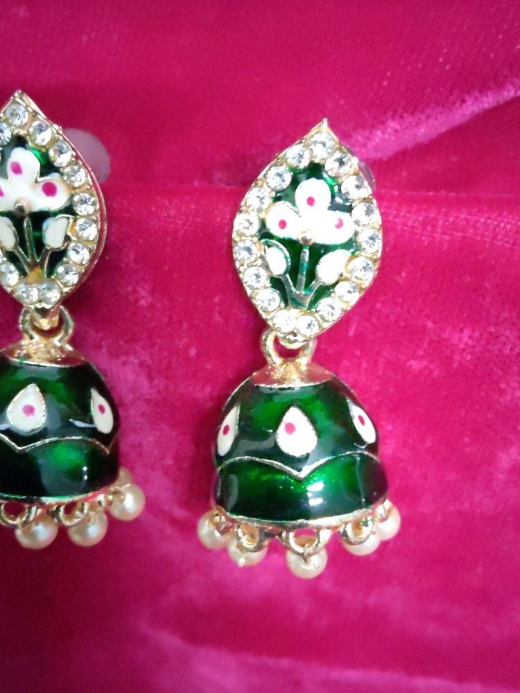 Enamel Painted Jhumkas