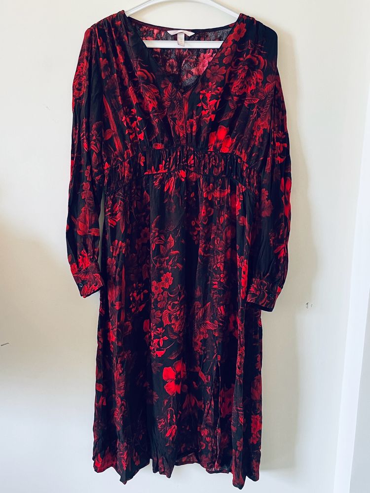 H&M Red Printed Dress