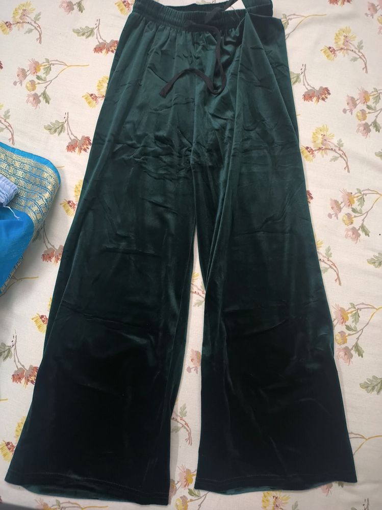 Emerald Green Velvet Pants NEW