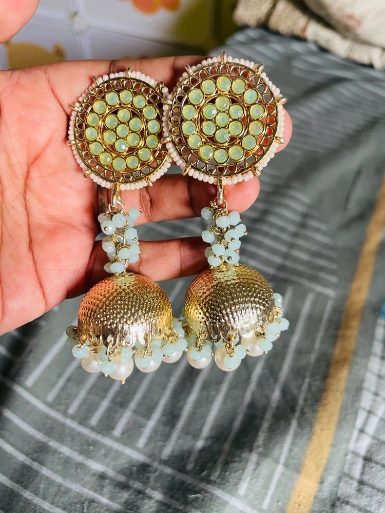 Meenakari Pearl Earrings