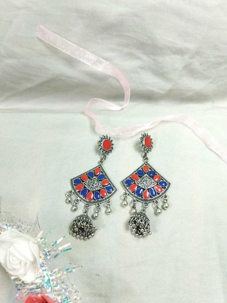 Traditional Jhumka Long Earrings