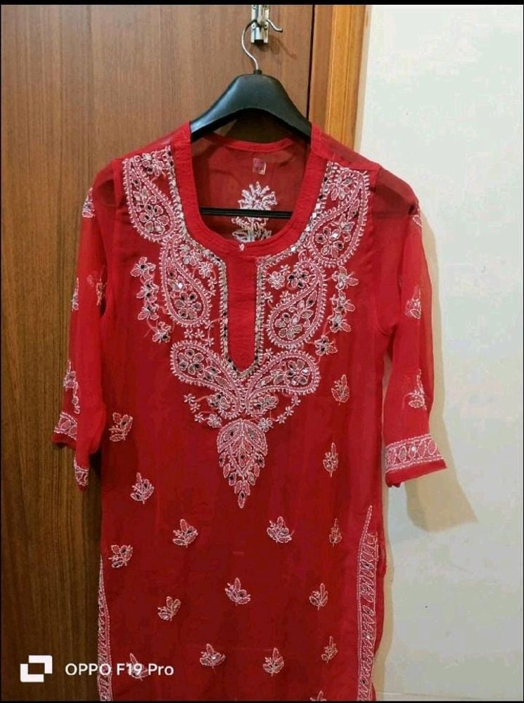 Chikankari Kurta With Inner