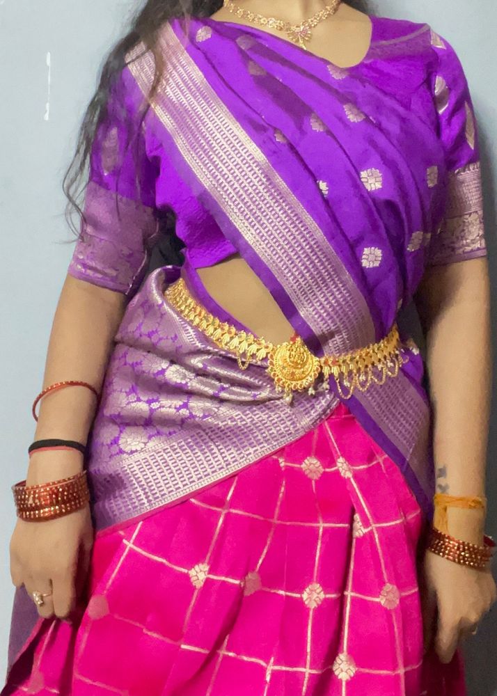 South Indian Half Saree Full Stitched